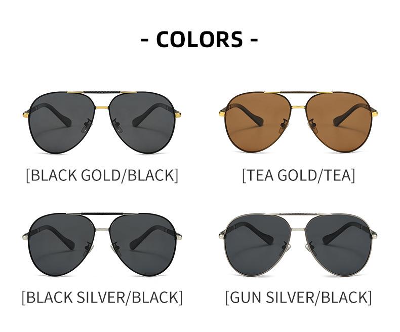 Men's Vintage Aviator Sunglasses: Polarized, Myopia-Ready, Trendy Driving Shades (Model 8851)
