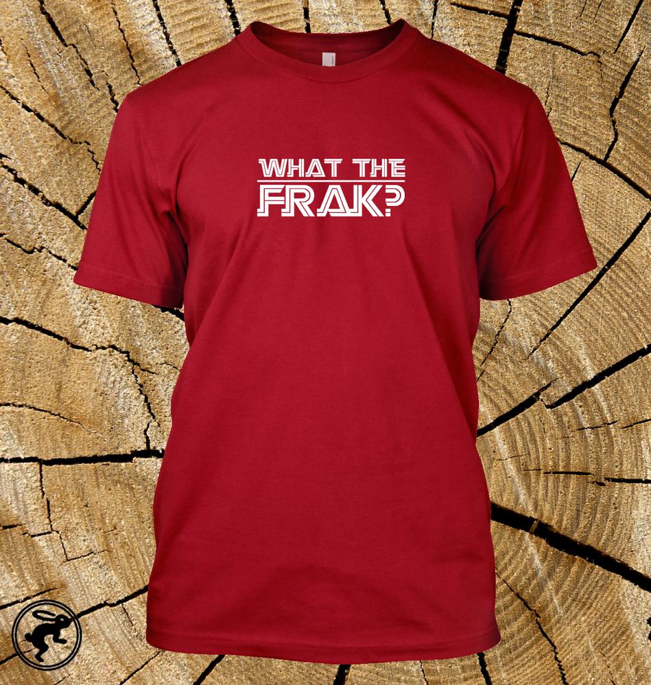 What The Frak Battlestar Galactica T Shirt Caprica Scifi Tv Show Wtf Tee S