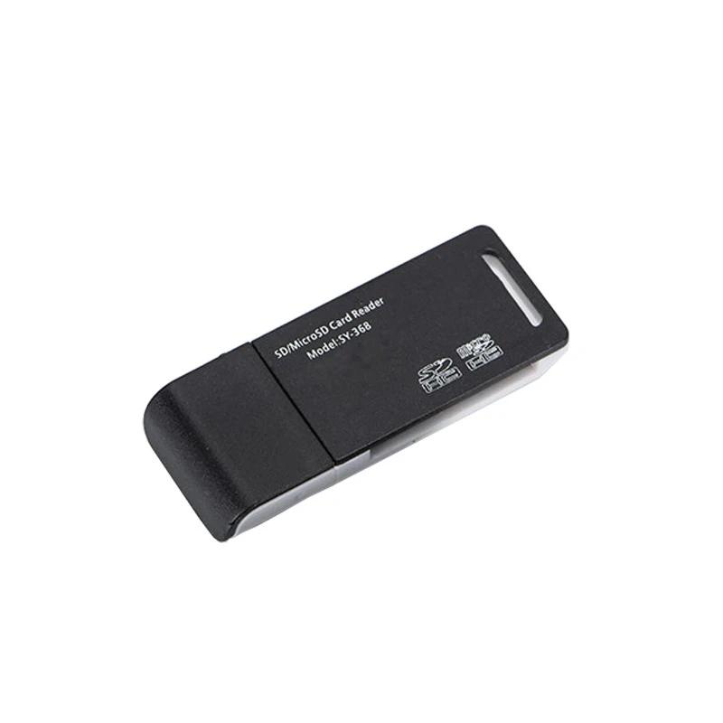 

USB 2.0 TF Micro SD Card Reader High Speed Data Transfer Converter Computer Notebook Laptop USB Disk Card Writer Adapter Dongle чёрный