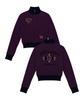 Pages Is Ii Ps Heart Print Standard Fit Contrast Track Top Burgundy