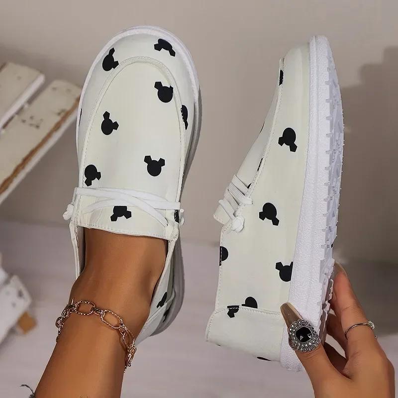 Summer Women's Vulcanized Shoes Canvas Casual Shoes Woman Flat Shoe Fashion Female Walking Shoes Sports Shoe Chaussure Femme