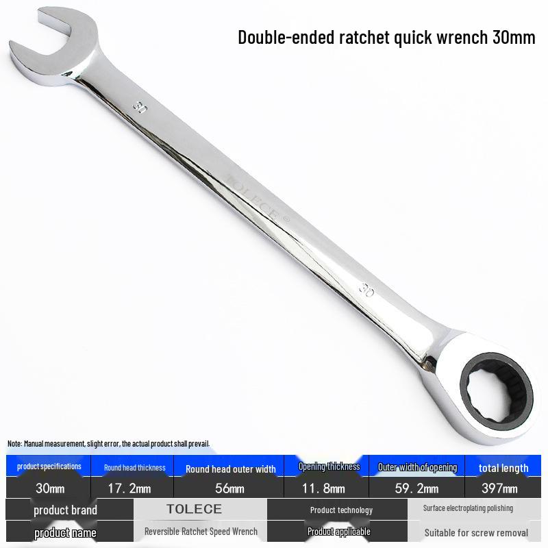 QuickTorx Reversible Ratchet Open-End Wrench