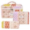 1 pièce Mignon Fleurs Coton Sac de Maquillage Femmes Fermeture Éclair Organisateur Cosmétique Tissu Sac à Main Forme Boîte Portable Étui de Toilette pour Filles