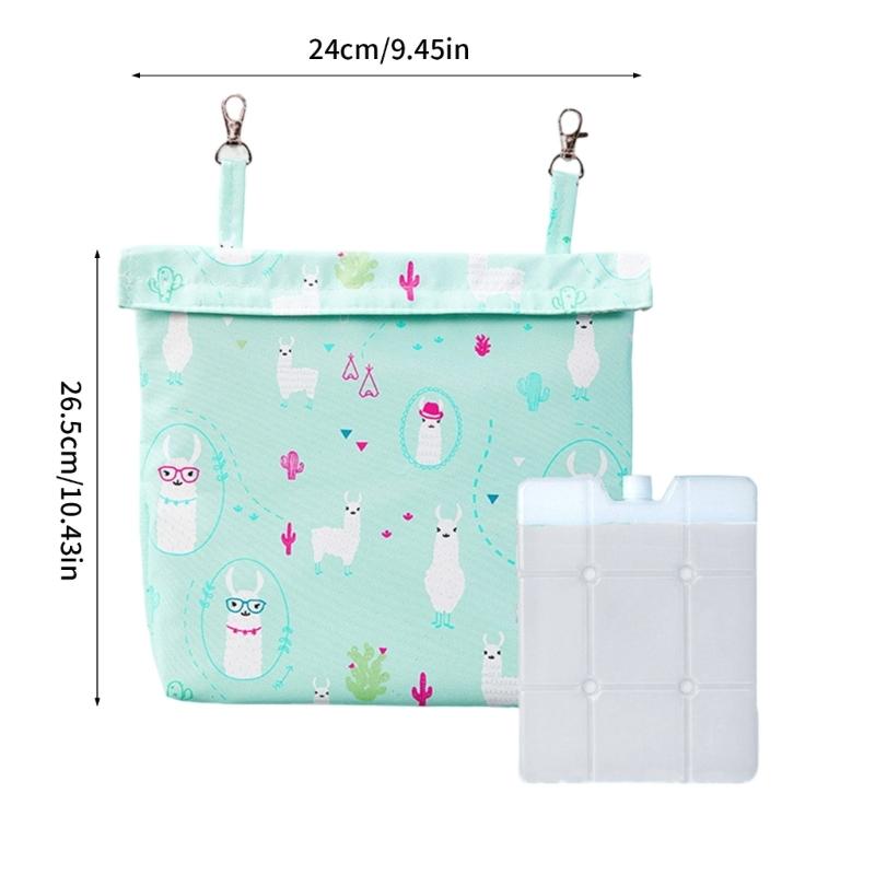 Compacts Hanging Ice Pack with Pouches For Small Animals Washable Cooling Mat Ideal For Cage Accessories Travel Carriers