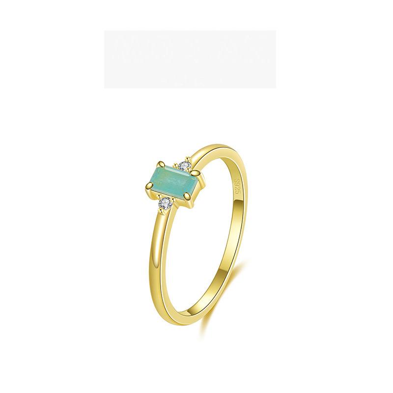 Tancise Classic 925 Sterling Silver  Zircon Ring Ladies Jewelry Wedding Promise Party Gift