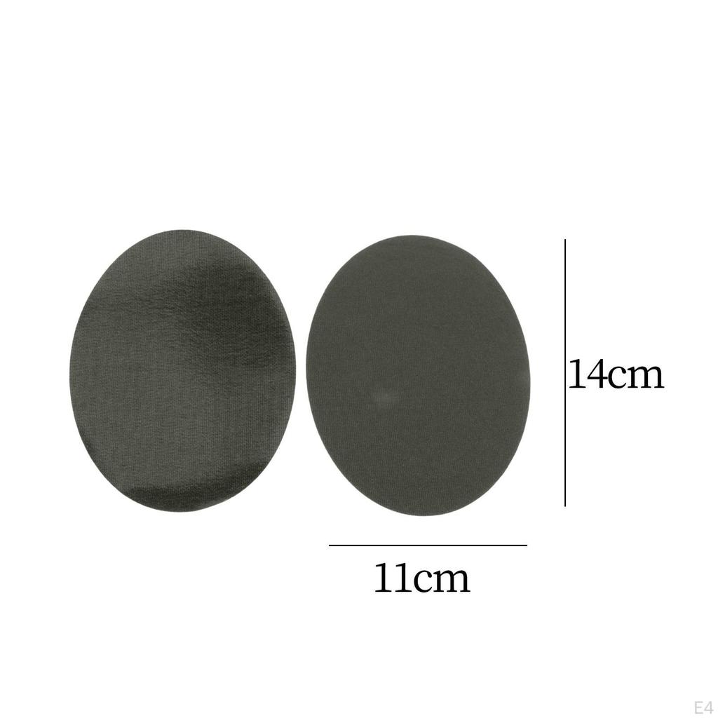 Záplaty 6 Oválné Semišové Loketní Kolenní Sametové pro Opravu Svetrů Řemesla