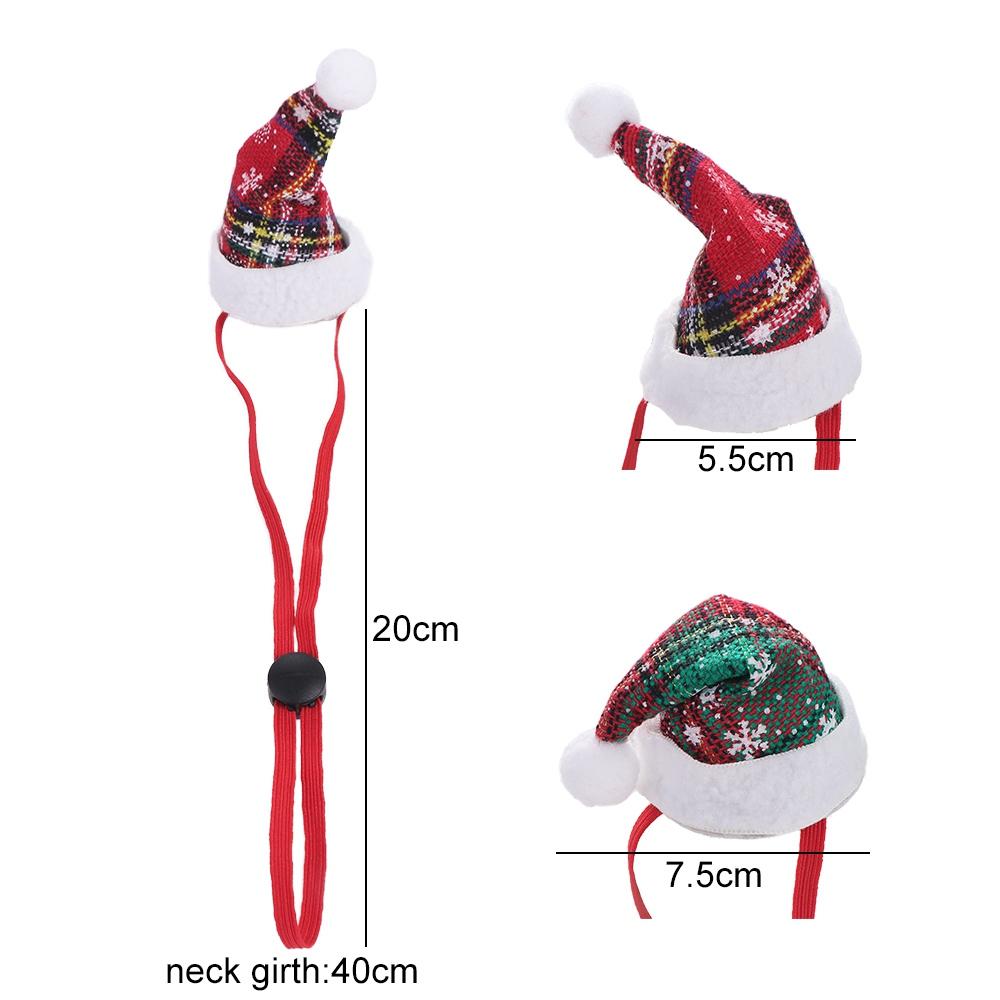 Adjustable Christmas Pet Hat Decorative Puppy Christmas Hat Cat Headgear Hat  New Year