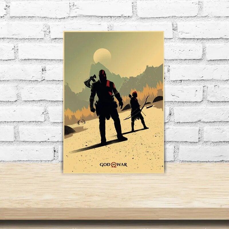 Modern heminredning Målning HD-utskrifter Videospelsaffischer Kraftpapper Vintageaffisch Väggdekor Rum Bar Café Inredning