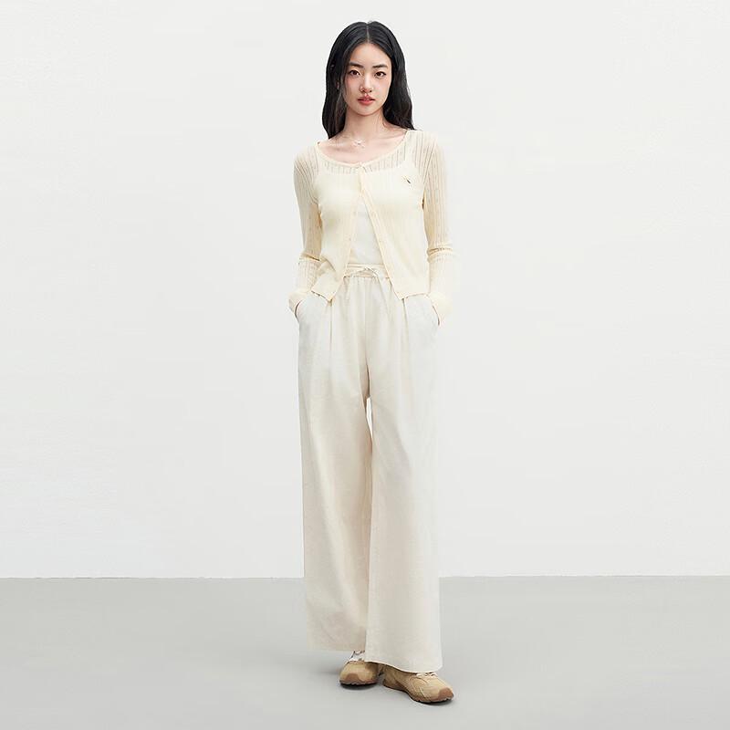 Ledin Women's Wide-Leg Cotton Linen Casual Pants