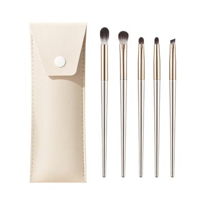 Oeiez Brush Set, Makeup Brush Set for Eyeliner, Blending, Detailing, Handheld Makeup Brush Set, Beauty Tools, 5 Brushes