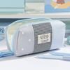 Large Capacity Pen Bag Plaid Color-Blocking Stationery Bag Korean Pencil Pouch  Gift