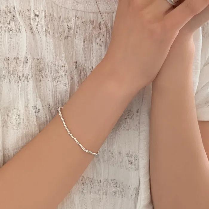 925 Mini Silver Ball Bracelet