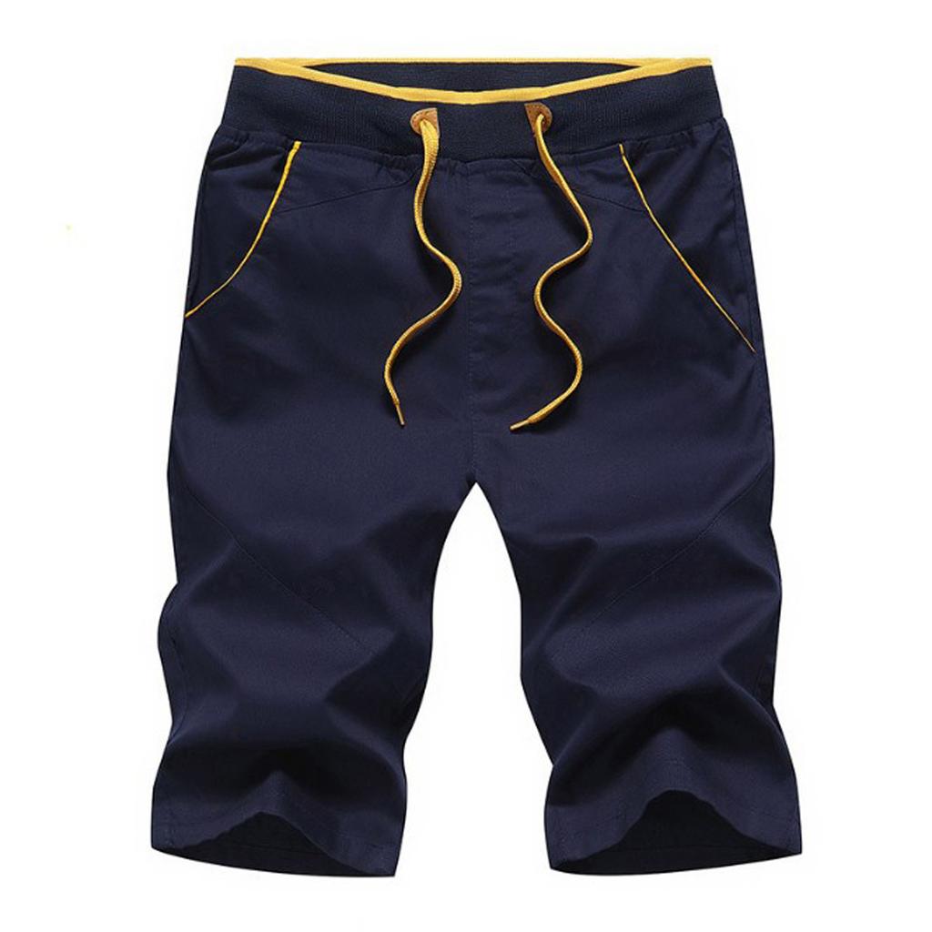 Men's New Summer Casual Baggy Shorts Fashionable Loose Cotton Colour Shorts