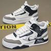 New Shoes for Men High-top Black Casual Male Sneakers New Tenis Shoes Trend Men's Casual Leather Shoes Off White Shoes