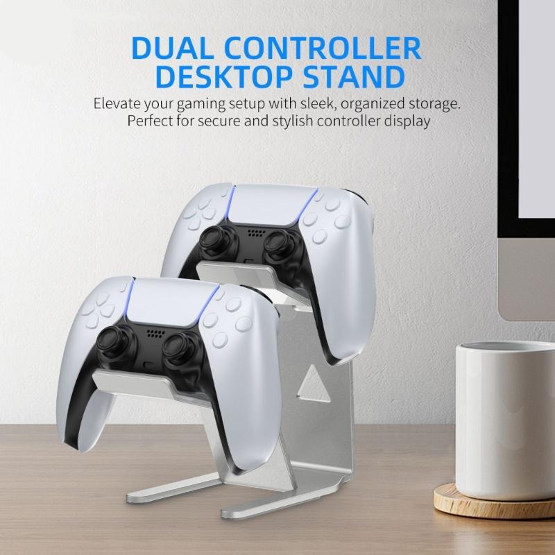Universal Holder Controller Stand for Controller Cellphone Double Controller Metal Stand Gamepad Holder Gaming Accessory