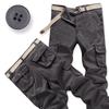 Men's Loose Fit Cotton Tactical Pants with Multi-Pockets
