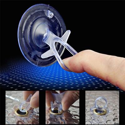 10PCS Crochets Ventouse Transparents pour Articles de Salle de Bain Pare-soleil de Voiture Support Mural Ventouse