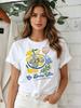 Women's Lemon Graphic T-Shirt A Comfortable Everyday Short Sleeve Crew Neck T-shirt for Everyday Wear and Style Graphic T shirts