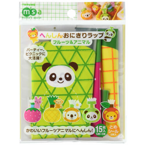 Torne "Bulk Purchase" Transformable Onigiri Wraps for Character Bento, Fruit & Animal Designs, 30-Piece Set
