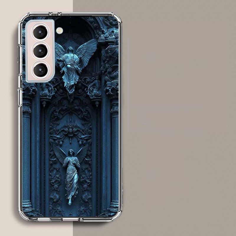 

Angelic Grace Statue of Faith Phone Case For Samsung Galaxy S25 Edge S24 S23 FE S21 S20 S10 Plus S22 S26 Ultra Cover Clear Cases Samsung S24 FE
