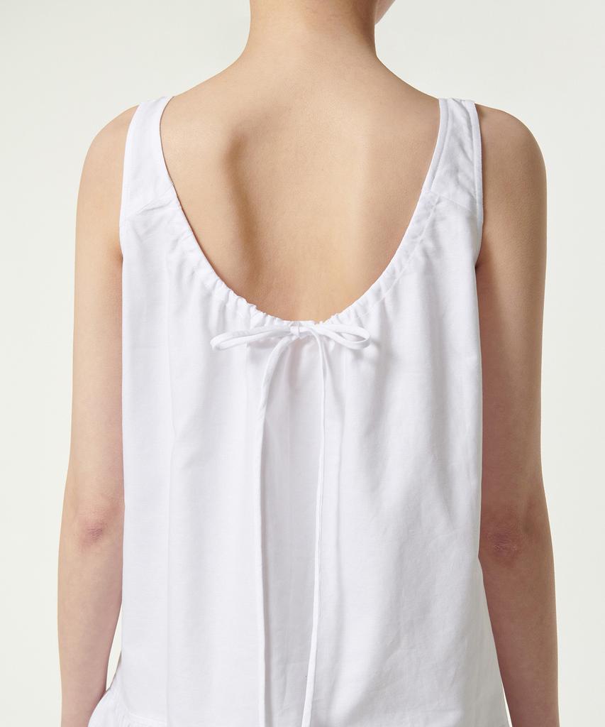 Musinsa Standard Woman Women'S Cotton Tiered Mini Dress [White]