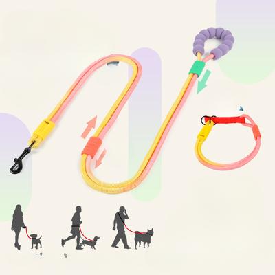 Neue Schräg Gehende Zweihändige Hundeleine Ohne Würgehals Anti-Rutsch Explosionssicher Stoß- und Bruchfest Hunde-Spezialseil