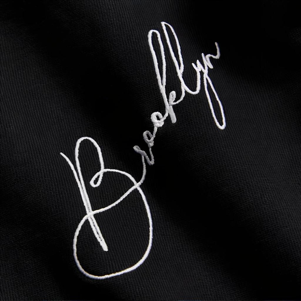 Kith Bluza z kapturem City Script Czarna Męska Bluzki KHM030347-001