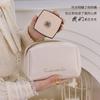 Handheld Small Storage Bag Portable Touch Up High-value Makeup Cosmetic Mouth Red Envelope PU
