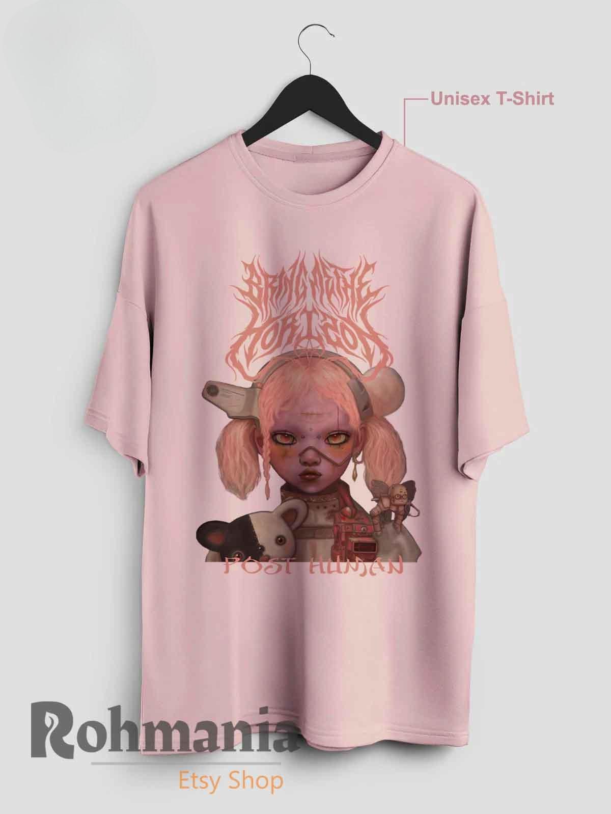 

Bring Me The Horizon Post HuUnisex TShirt Metal Band Horror Doll Art Print Tee Casual Cotton Top for BMTH Fans Unisex Streetwear 4XL