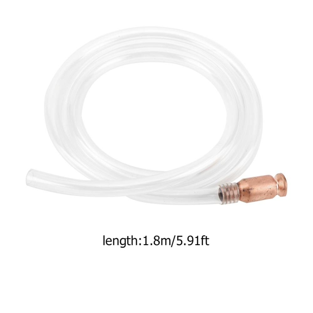 PVC + Brass High Suction Manual Oil Transfer Tube  Farm Machinery Oil Liquid Siphoning