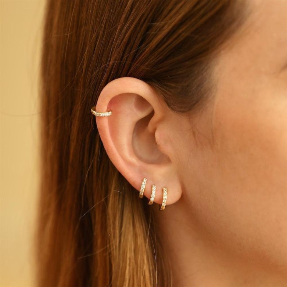 Light Luxury Ladies Claw Earrings Rhinestone Women Zircon Stud Earrings  Wedding