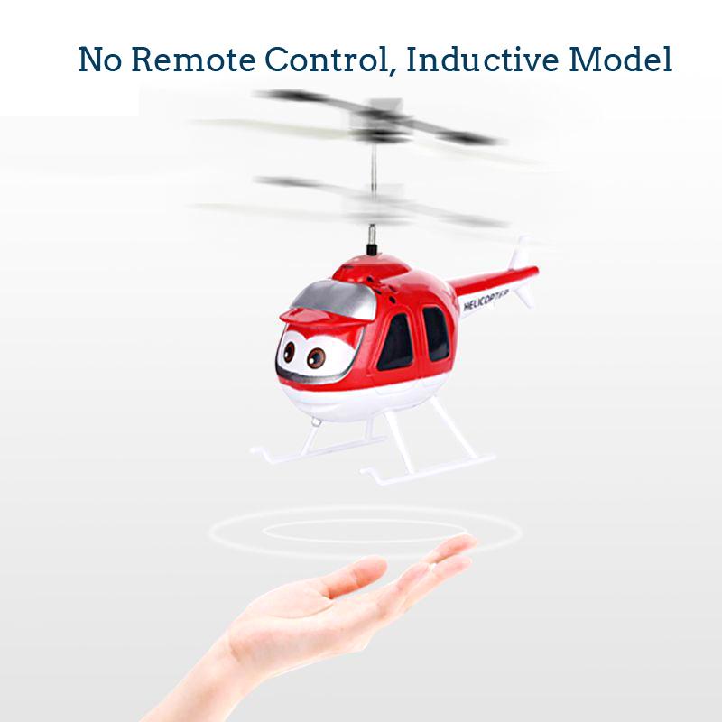 Little Cute Cartoon Induction Flying Vehicle Levitation Gesture Induction Airplane Helicopter Children's Toy YK07 Stylish Appearance