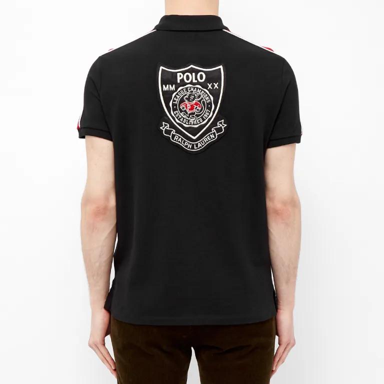 Polo Ralph Lauren Small Pony Logo Embroidered Short Sleeve Polo Shirt Men tops Black 710787745-001