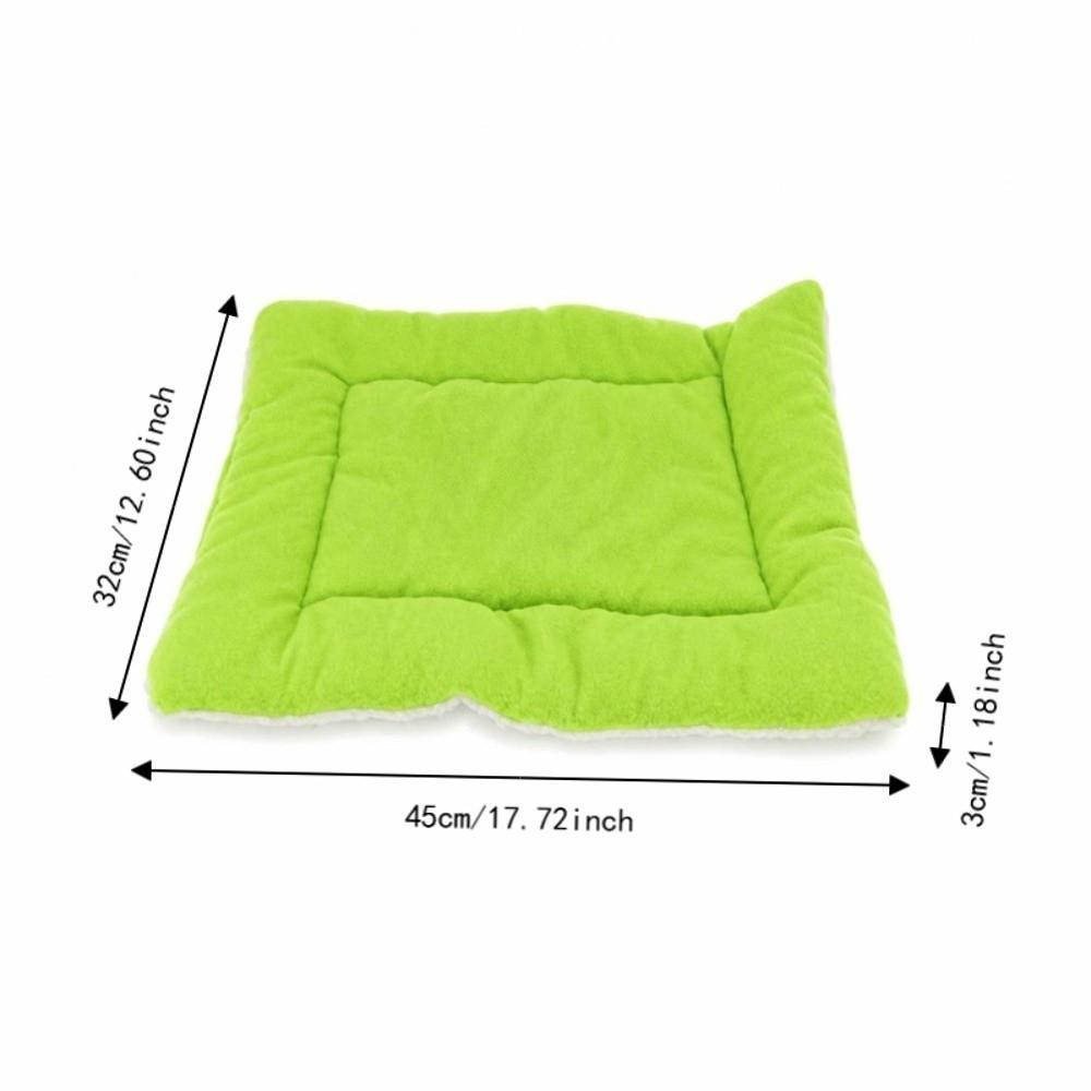 Cozy Soft Bed Mat Green Plush Pet Mat Cozy Pet Dog Bed Dogs