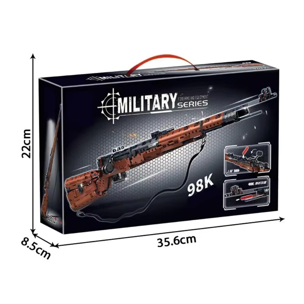 1:1 Scale AK-47 Assault Rifle Building Blocks Model, Detailed DIY Assembly Military Display Bricks, Collectible Gift for Adults
