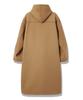 City Street Oversize Wool Duffle Coat - Camel