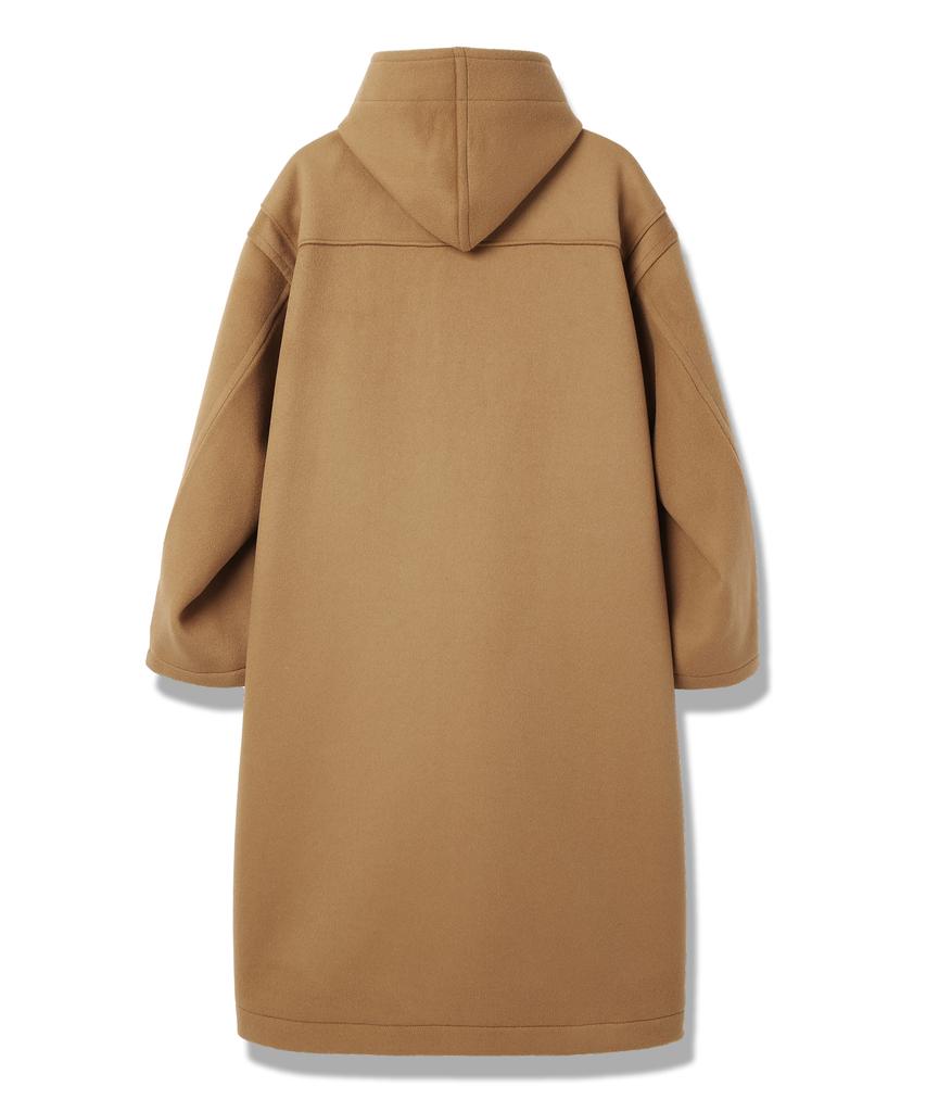 City Street Oversize Wool Duffle Coat - Camel