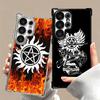 Supernatural SPN Babaite Plating Phone Case For Samsung Galaxy S24 S25 FE S26 Edge S23 Ultra S22 S21 Plus S20 Anti-Fall Airabag