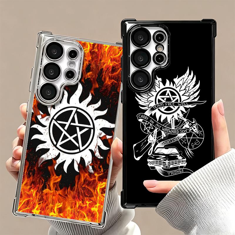 Supernatural SPN Babaite Plating Phone Case For Samsung Galaxy S24 S25 FE S26 Edge S23 Ultra S22 S21 Plus S20 Anti-Fall Airabag