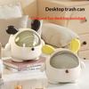 Multifunctional Desktop Storage Box High-Capacity Rabbit Desk Organizer Bin Dustproof With Lid Hair Accessories Storage Rack
