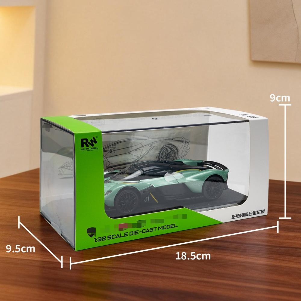 1:32 Valkyrie Super Sports Car Alloy Simulation Car Model Ornament Toy Collection Gift Acrylic Box