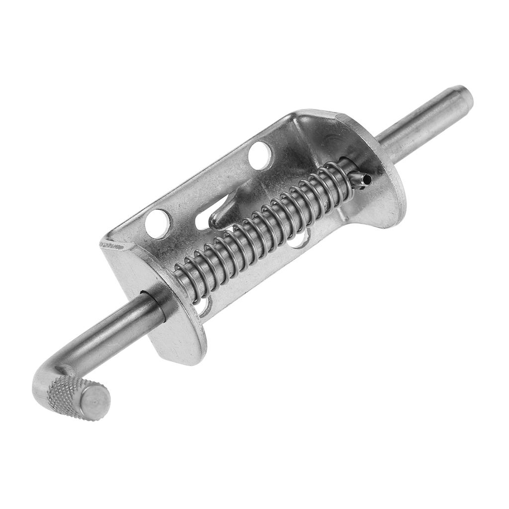 1pc Heavy Duty Sliding Bolt Stainless Steel Gate Latch Spring Loaded Door Lock For Fence Cabinet Refrigerator Security