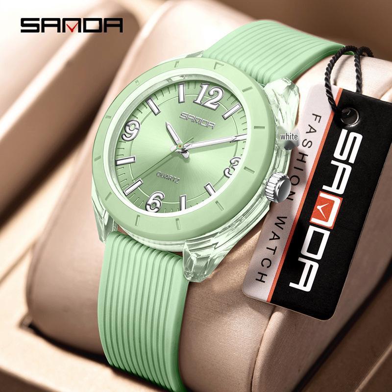 Sanda Silent Quartz Waterproof Luminous Watch for Middle School Students