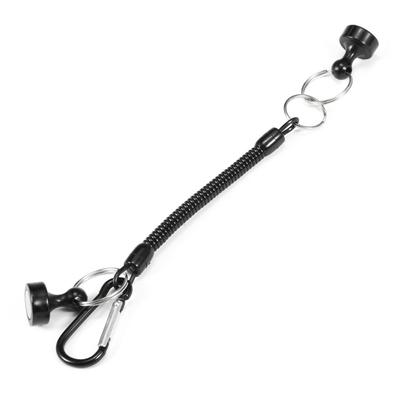 Lixada 6 pezzi supporto a rilascio magnetico con cordino a spirale moschettone clip rilascio rete magnetica per mosca