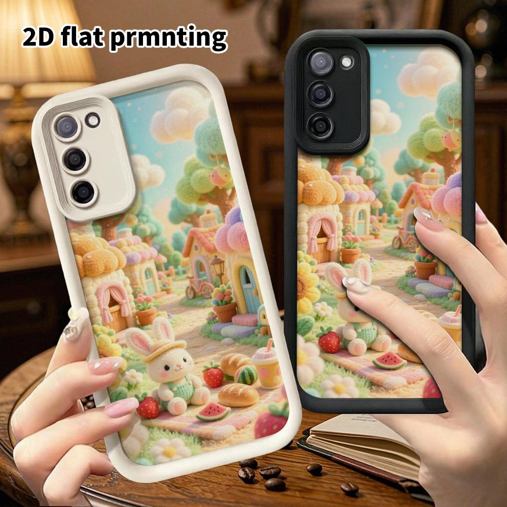 Phone Case: 2D flat, suitable for Samsung Galaxy A34 A35 M05 M06 S20 S22 S21 FE Plus 5G protective case, perfect for picnic time, Christmas, and Hallo