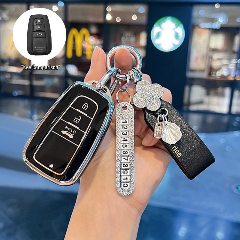 Women’s Key Covers for Toyota: Corolla, Camry, Levin, Avalon, Highlander, RAV4, and CHR.