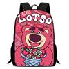 Strawberry Bear School Bag High Definition Printing Multi-Function Oxford Lightweight Backpack
