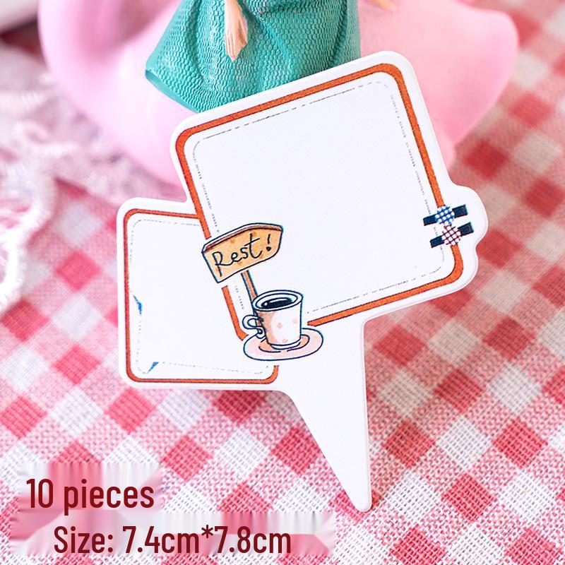Writable Birthday Cake Decoration Bow with Blessings Card