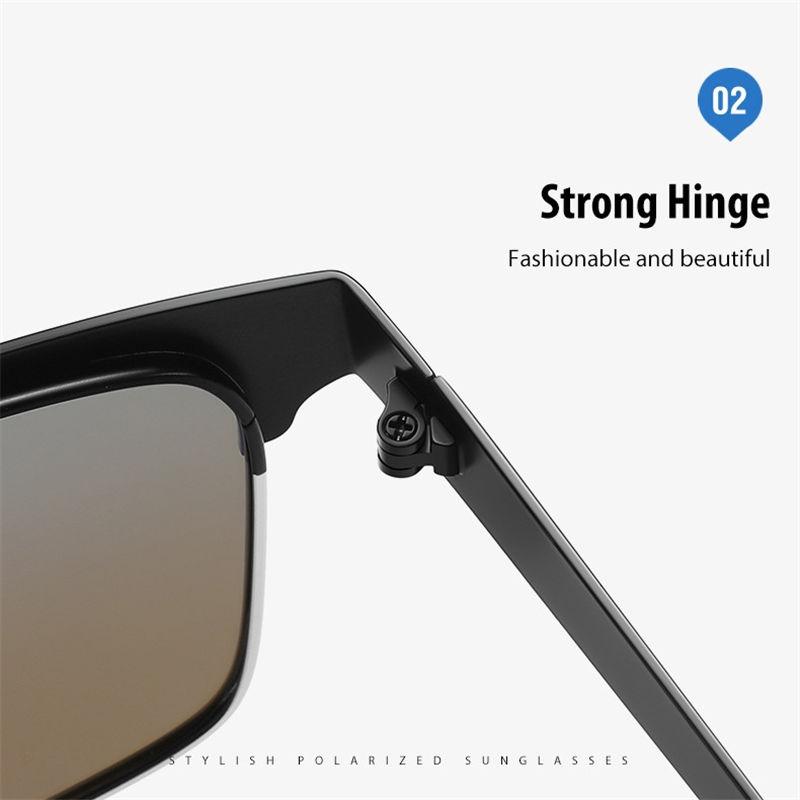 Metal Frame Polarized Sunglasses for Women Men Unisex Fashion Outdoor Anti Glare UV400 Sports Fishing Glasses GZW