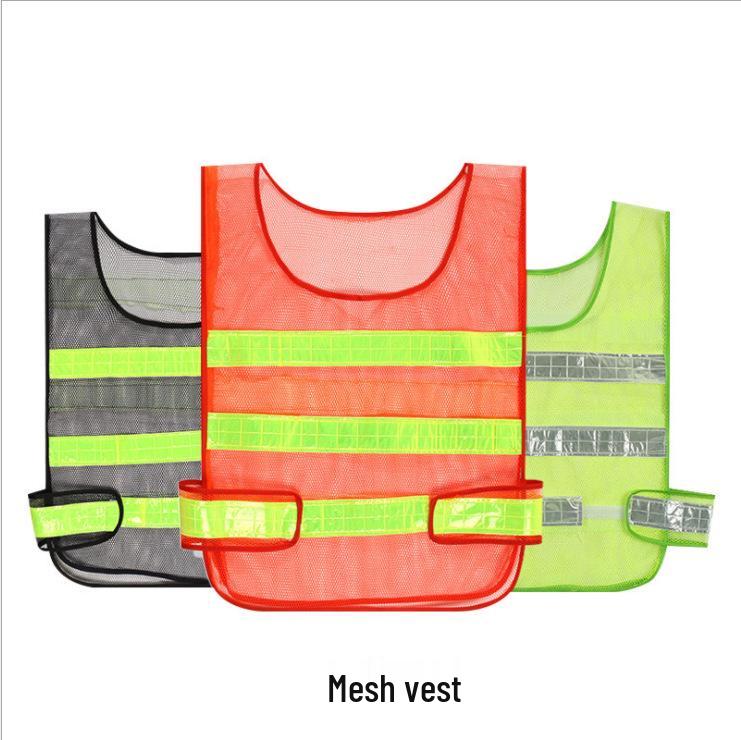 

Юэчжилян Светоотражающий жилет с несколькими карманами для строительства, санитарии и ландшафтного дизайна